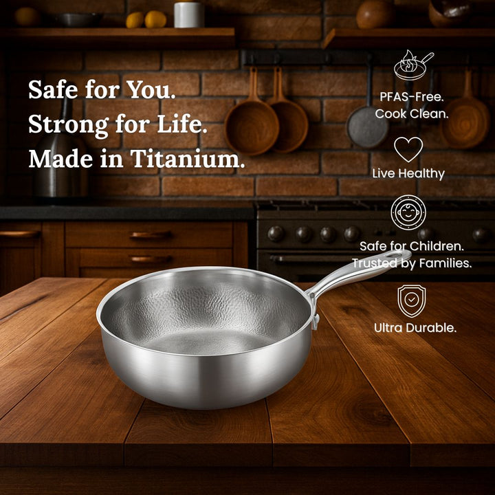 Essential Duo: 2 Pans + Utensils Set