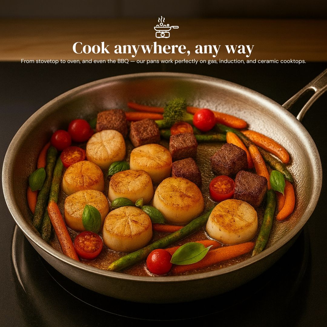 Titanium Hammered Cookware Set Pro