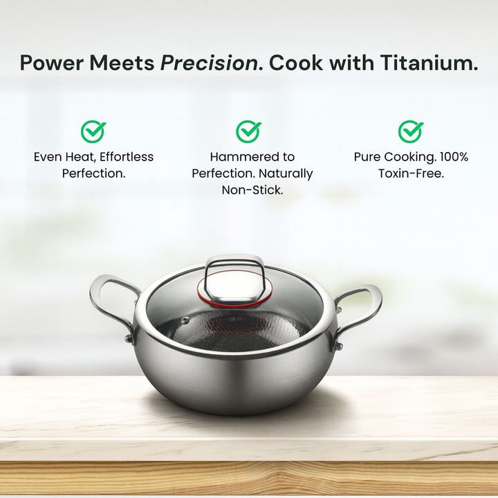 Titanium Deep Casserole Pot Pro